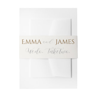 Wir auch. Nehmen Sie zwei. Einladungsbauch Einladungsbanderole