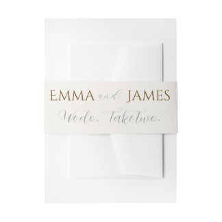 Wir auch. Nehmen Sie zwei. Ivory Invitation Belly Einladungsbanderole