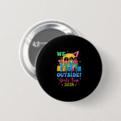 Wir Außerhalb Mädchen Reise 2025 Afro Mädchen Schw Button (Vorne & Hinten)