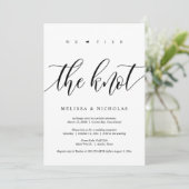 Wir band den Knoten, das Hochzeitsfeier-Party Einladung (Stehend Vorderseite)