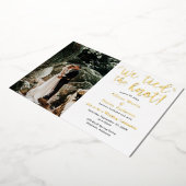 Wir band den Knoten mit Foto Hochzeitsempfang zusa Folieneinladung (Gedreht)