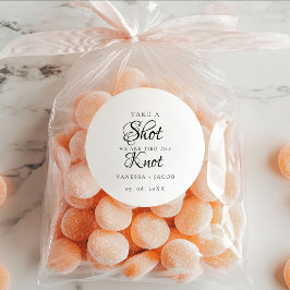 Wir band den Knoten so machen einen Schuss Gastges Runder Aufkleber