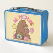 Wir Bare Bars - Grizz Donut Munchies! Metall Brotdose (Rückseite)