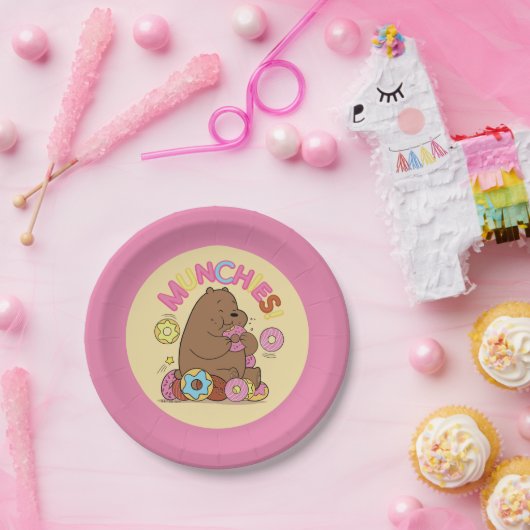 Wir Bare Bars - Grizz Donut Munchies! Pappteller (Party)