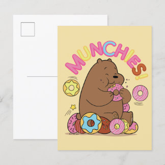 Wir Bare Bars - Grizz Donut Munchies! Postkarte