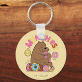 Wir Bare Bars - Grizz Donut Munchies! Schlüsselanhänger (Vorderseite)