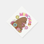 Wir Bare Bars - Grizz Donut Munchies! Serviette (Ecke)