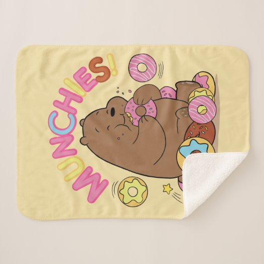 Wir Bare Bars - Grizz Donut Munchies! Sherpadecke (Vorderseite (Horizontal))