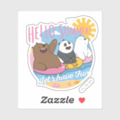 Wir Bare Bars - Hallo Sommer! Lass uns Spaß haben Aufkleber (Blatt)