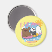 Wir Bare Bars - Hallo Sommer! Lass uns Spaß haben Magnet (Vorderseite/Rückseite)