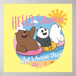 Wir Bare Bars - Hallo Sommer! Lass uns Spaß haben Poster
