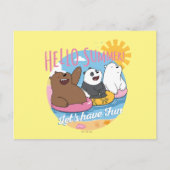 Wir Bare Bars - Hallo Sommer! Lass uns Spaß haben Postkarte (Vorderseite)