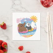 Wir Bare Bars - Hallo Sommer! Lass uns Spaß haben Serviette (Beispiel)