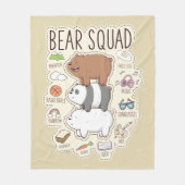 Wir Bare Bears - Bärenquad Journal Graphic Fleecedecke (Vorderseite)