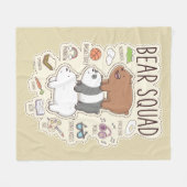 Wir Bare Bears - Bärenquad Journal Graphic Fleecedecke (Vorderseite (Horizontal))