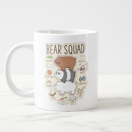 Wir Bare Bears - Bärenquad Journal Graphic Jumbo-Tasse (Links)