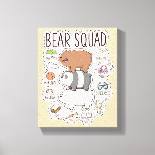 Wir Bare Bears - Bärenquad Journal Graphic Leinwanddruck (Vorderseite)
