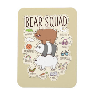 Wir Bare Bears - Bärenquad Journal Graphic Magnet