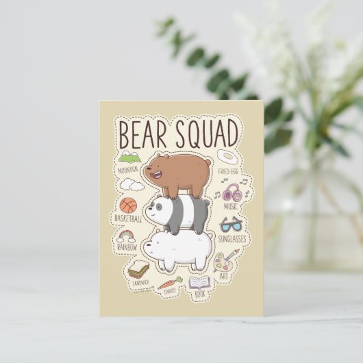 Wir Bare Bears - Bärenquad Journal Graphic Postkarte (Stehend Vorderseite)
