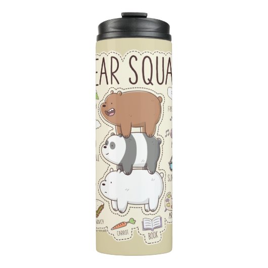 Wir Bare Bears - Bärenquad Journal Graphic Thermosbecher (Vorderseite)