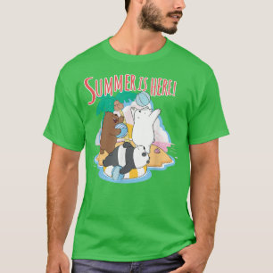 Wir Bare Bears Grizz Panda Eisbär Sommer hier T-Shirt