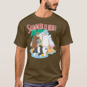 Wir Bare Bears Grizz Panda Eisbär Sommer hier T-Shirt