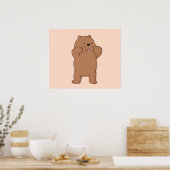 Wir Bare Bears™ Grizzlybär Poster (Küche)
