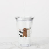 Wir Bare Bears Group Hug Acryltrinkbecher (Vorderseite)