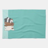 Wir Bare Bears Group Hug Geschirrtuch (Horizontal)
