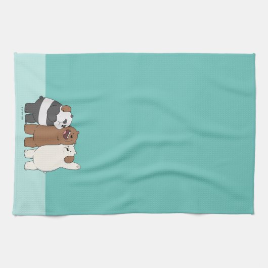 Wir Bare Bears Group Hug Geschirrtuch (Horizontal)