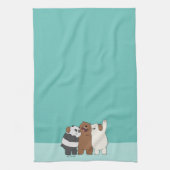 Wir Bare Bears Group Hug Geschirrtuch (Vertikal)
