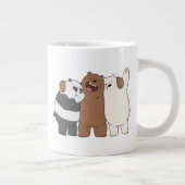 Wir Bare Bears Group Hug Jumbo-Tasse (Rechts)