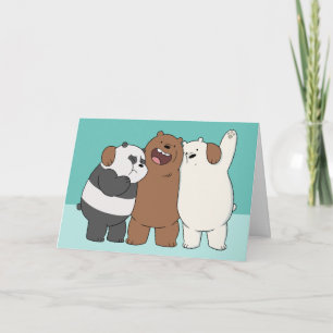 Wir Bare Bears Group Hug Karte