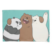 Wir Bare Bears Group Hug Kissenbezug (Vorderseite)