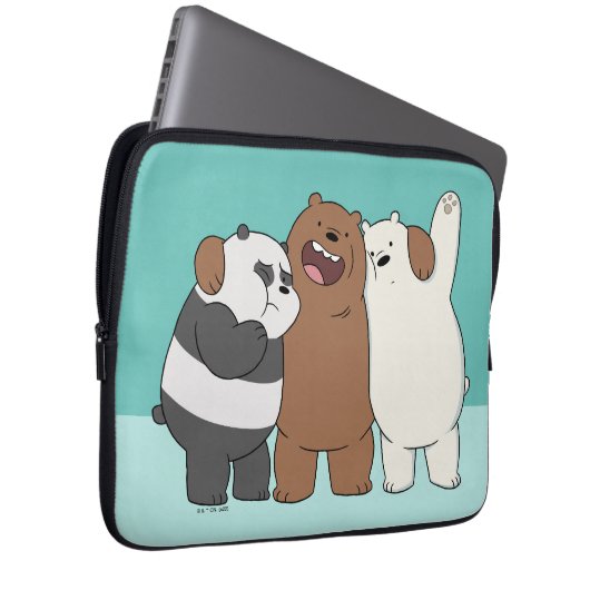 Wir Bare Bears Group Hug Laptopschutzhülle (Vorne Rechts)