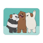 Wir Bare Bears Group Hug Magnet (Horizontal)