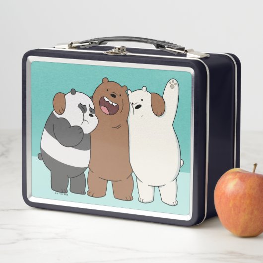 Wir Bare Bears Group Hug Metall Brotdose (Beispiel)