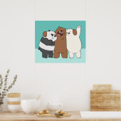 Wir Bare Bears Group Hug Poster (Küche)
