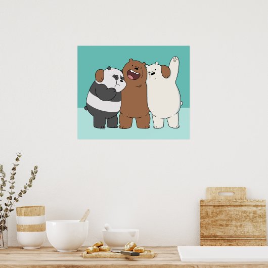 Wir Bare Bears Group Hug Poster (Küche)