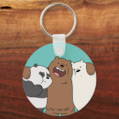 Wir Bare Bears Group Hug Schlüsselanhänger (Vorderseite)