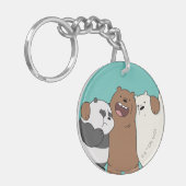 Wir Bare Bears Group Hug Schlüsselanhänger (Vorderseite links)