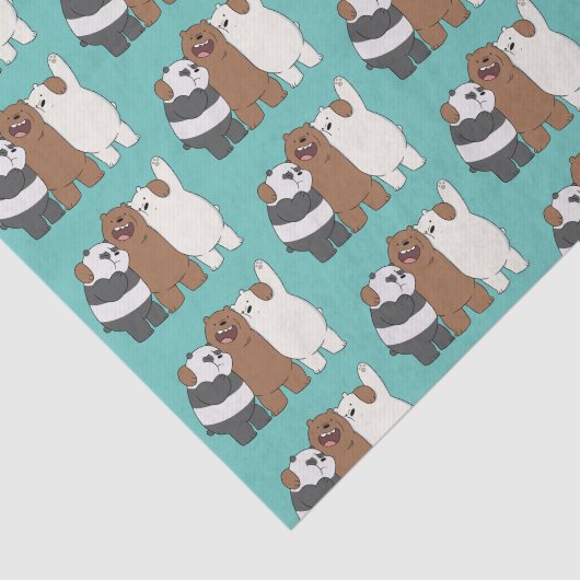 Wir Bare Bears Group Hug Seidenpapier (Ausschnitt)