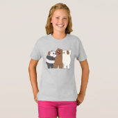 Wir Bare Bears Group Hug T-Shirt (Vorne ganz)