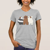 Wir Bare Bears Group Hug T-Shirt (Vorderseite)