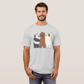 Wir Bare Bears Group Hug T-Shirt (Vorne ganz)