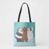 Wir Bare Bears Group Hug Tasche (Vorderseite)