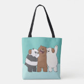 Wir Bare Bears Group Hug Tasche (Rückseite)