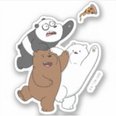 Wir Bare Bears - Letzte Pizza Slice Aufkleber (Vorderseite)