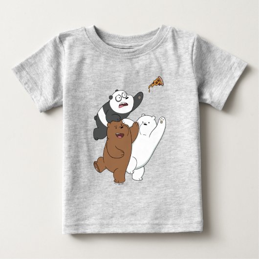 Wir Bare Bears - Letzte Pizza Slice Baby T-shirt (Vorderseite)