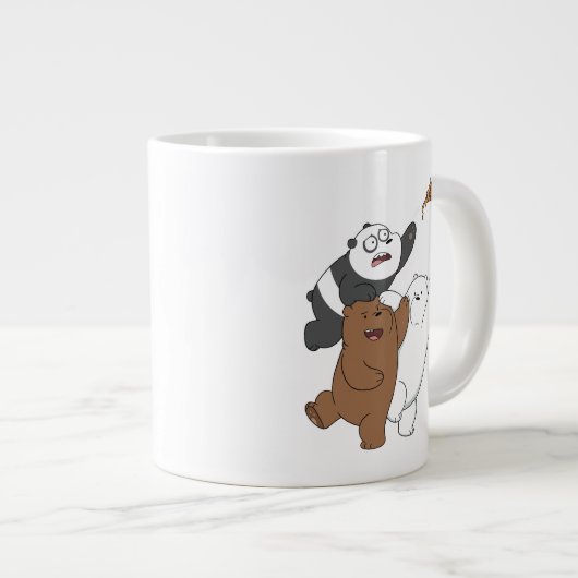 Wir Bare Bears - Letzte Pizza Slice Jumbo-Tasse (Vorderseite Rechts)